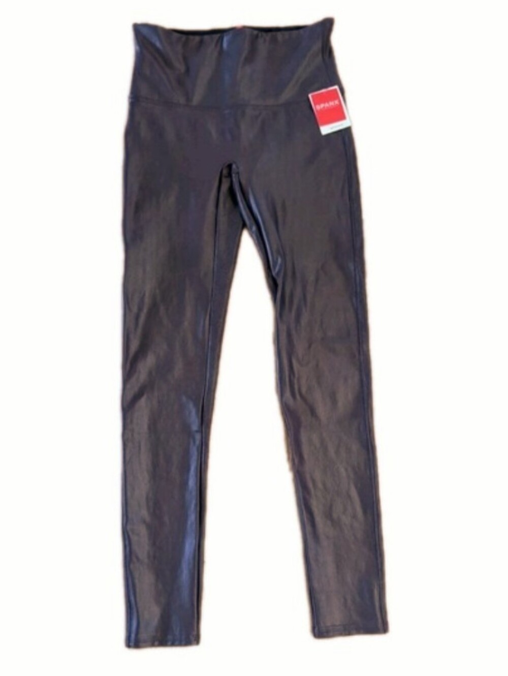 Spanx Faux Leather High Rise Leggings Color Wine Large L 2437 Shape Slimming NWT
